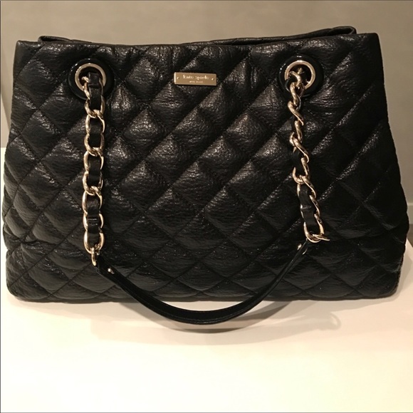 Kate Spade Gold Coast quiltedblack tote